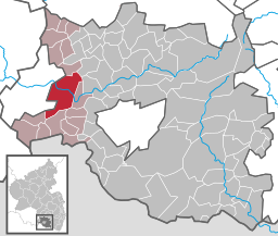 Läget för Contwig i Landkreis Südwestpfalz