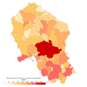 Población por municipio