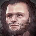 What a Cro-magnon man might have looked like. This is based on the skulls that were found.
