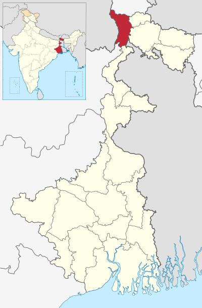 Darjeeling in West Bengal (India).svg