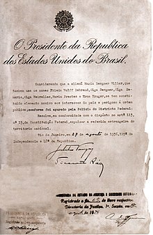 Decreto Olga Prestes, Getúlio Vargas