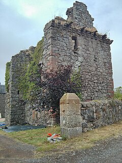 Denmylne Castle 16th century castle in Newburgh, Fife, Scotland