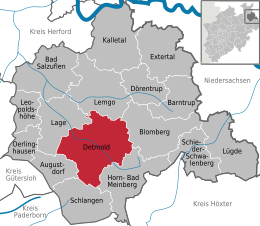 Detmold - Mapa
