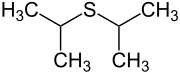 Structural formula of diisopropyl sulfide