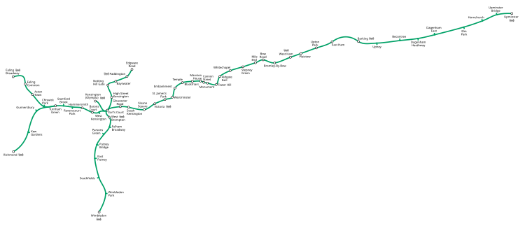 Mapa geogràfic de la línia