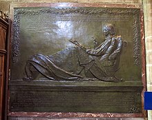Augustus Saint-Gaudens' memorial to Robert Louis Stevenson (1906) Edinburgh - St Giles' Cathedral - 20140421141505.jpg
