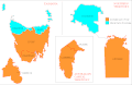 Electoral divisions: Tasmania and Territories