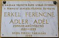 Erkel Ferencné Adler Adél, Kossuth Lajos utca 30.