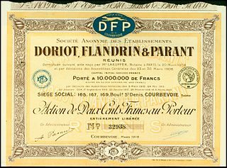 Doriot, Flandrin & Parant automobile manufacturer