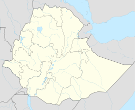Nekemte na mapi Etiopije