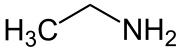 Structural formula of ethylamine