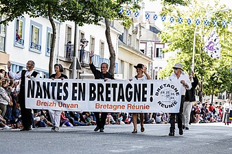 Membres de Bretagne réunie al Festival Intercèltic d'An Oriant, 2017