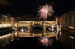 Fireworks over Ponte Vecchio.JPG