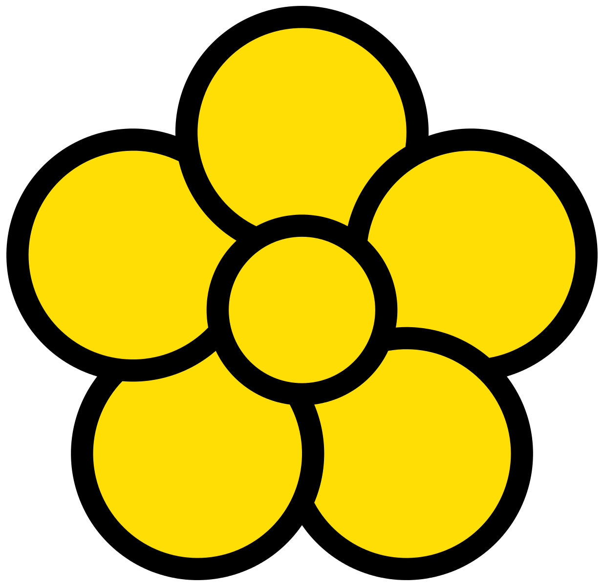 Цветок svg. Цветок пять лепестков. Цветочек рисунок. Цветочек символ. Желтый цветок для детей.