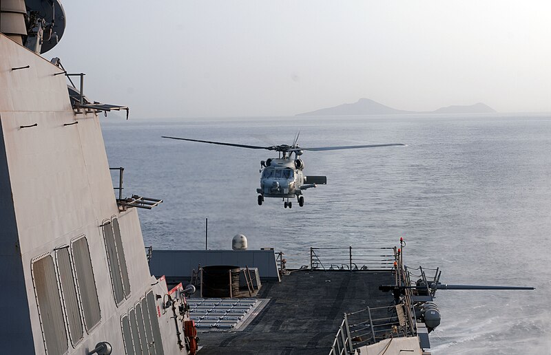 File:Flickr - Official U.S. Navy Imagery - A helicopter lands on flight deck..jpg