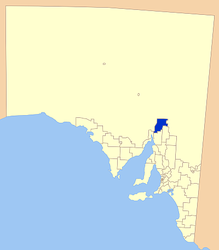 Municipalité de Flinders Ranges - Carte