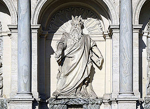 Fontana dell'Acqua Felice, statue of Moses.jpg