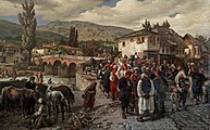 Latin bridge in Sarajevo 1883