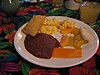 Traditional Belizean breakfast