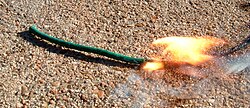 A burning waterproof fuse Fuse burning.jpg