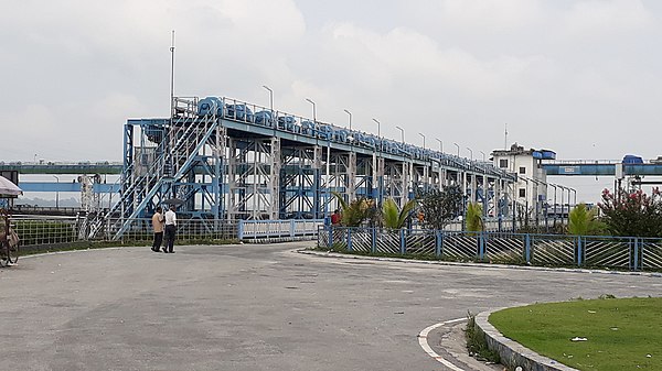 Gajoldoba Barrage on Teesta river