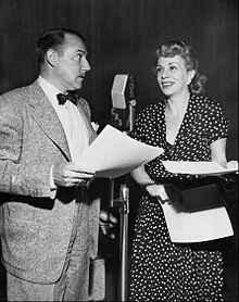 Gordon and Bea Benaderet in the 1950 summer replacement radio show Granby's Green Acres