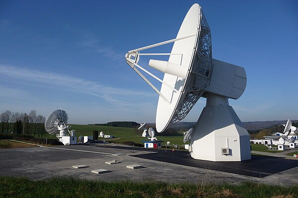 Galileo In-Orbit Test (IOT) L-band (1,000 – 2,000 MHz) antenna at ESTRACK Redu Station