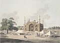 Porta do mausoleo de Akbar en Sikandra en 1795.
