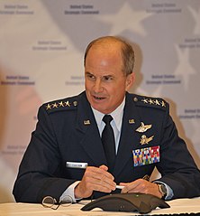 General Kevin P. Chilton in 2007 Gen. Kevin P. Chilton speaking at the inaugural Deterrence Symposium.jpg