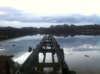 Government Jetty with Lower Kalgan Bridge to the left Government Jetty.jpg
