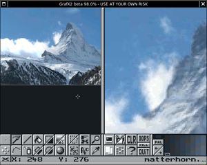 GrafX 2 работает на Window Maker