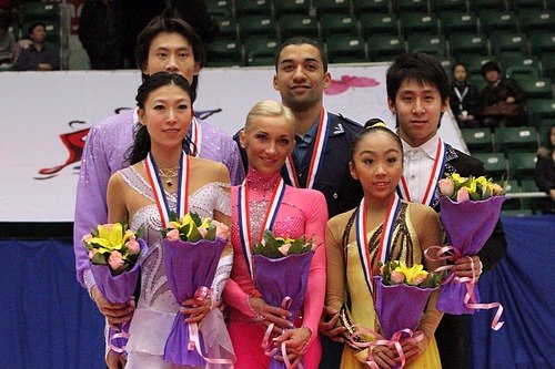 The pairs' medalists