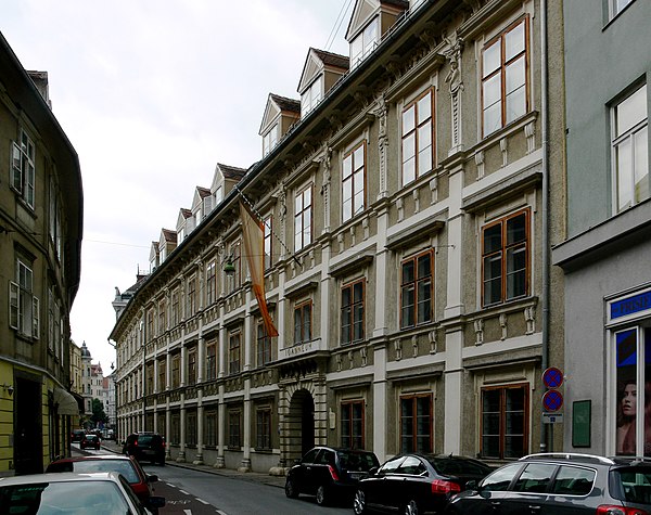 Original Joanneum building on the Raubergasse, Graz