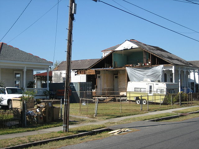 Gretna after Hurricane Katrina, 2005