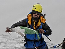 Hamza Anees on summit of Falak Sar