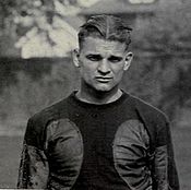 All-American Harry Kipke won two national championships as Michigan's head coach in the 1930s. Harry Kipke (1922).jpg