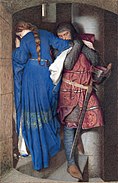 Hellelil and Hildebrand, the Meeting on the Turret Stairs, 1864, National Gallery, Londen