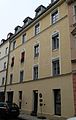 Hesseloherstraße 5; Mietshaus, Jugendstil, mit Putzgliederung, um 1900. This is a picture of the Bavarian Baudenkmal (cultural heritage monument) with the ID D-1-62-000-2615 (Wikidata)