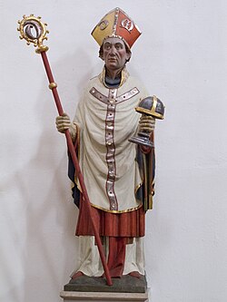 Hildesheim St. Godehard -statuen Godehard.JPG