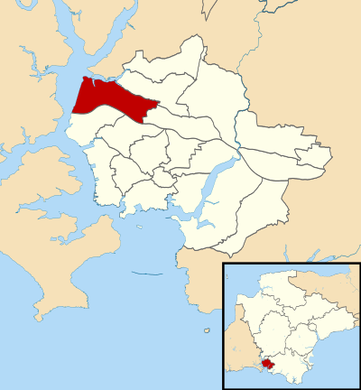 Location of Honicknowle ward