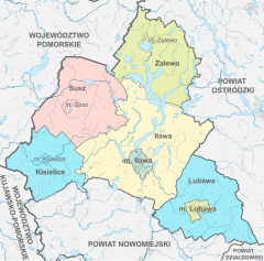 Plan powiatu iławskiego
