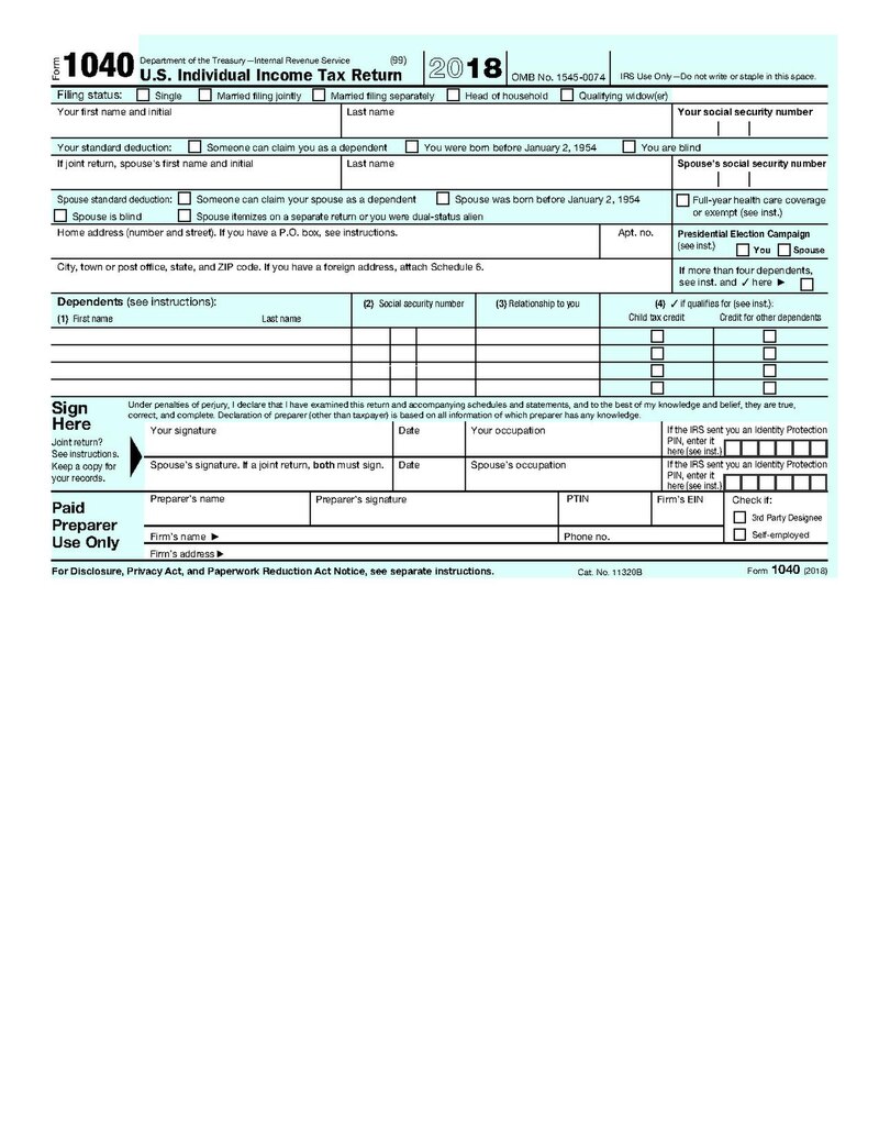 Form 1040 Wikipedia