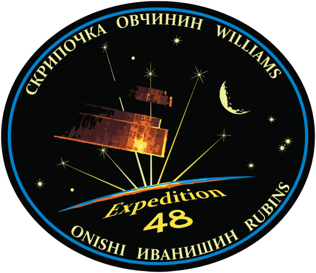 Description de l'image ISS Expedition 48 Patch.png.