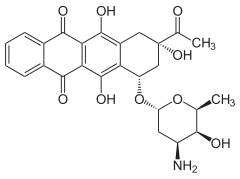 Niepodpisana grafika związku chemicznego; prawdopodobnie struktura chemiczna bądź trójwymiarowy model cząsteczki