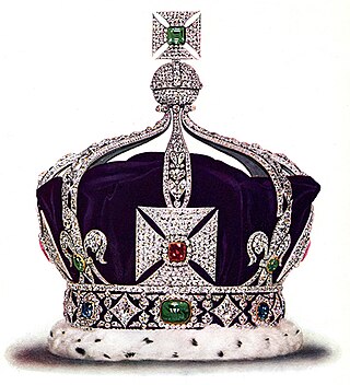 <span class="mw-page-title-main">Imperial Crown of India</span> Crown used by King George V as Emperor of India at the Delhi Durbar of 1911