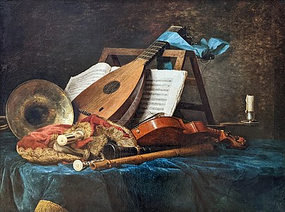 Instruments de musique 1769, musée du Louvre.