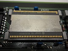 An Intel iAPX 432 architecture processor, abandoned due to performance-related design issues. Intel C43201-5 chip (15597750510).jpg