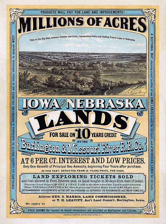 Land offers in Iowa and Nebraska