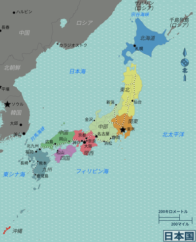 Map of 日本