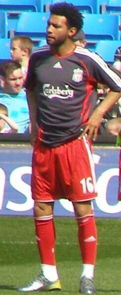 Pennant playing for Liverpool in 2007
